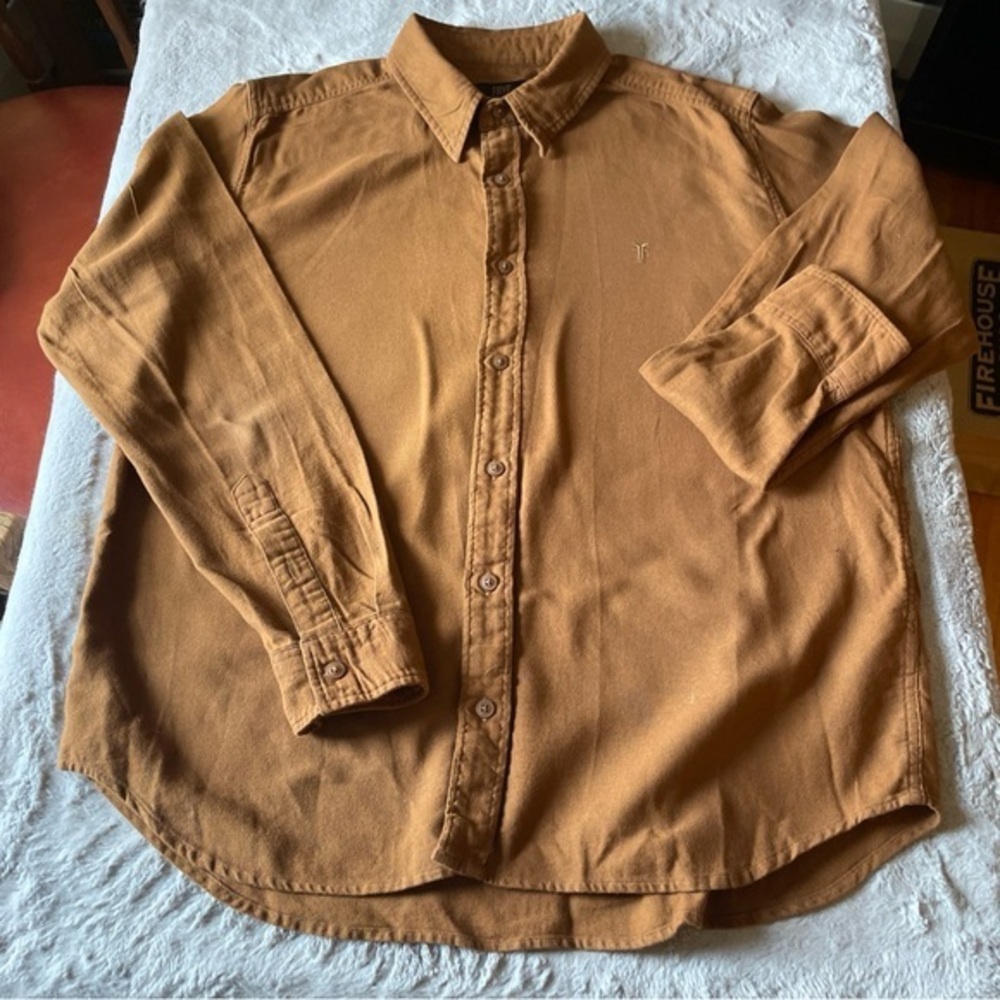Frye Men's Brown flannel shirt size XL